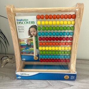 Imaginarium Wooden Abacus Math Toy Bead Counting Number Learning Homeschooling